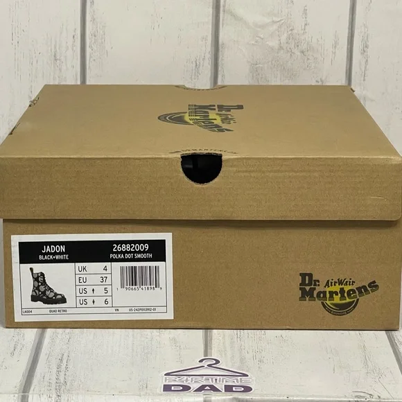 🔥Dr.Martens Jadon Polka Dot Smooth Leather Platform Boots MNS 5/ WOMENS 6 NEW🔥 - Picture 11 of 11